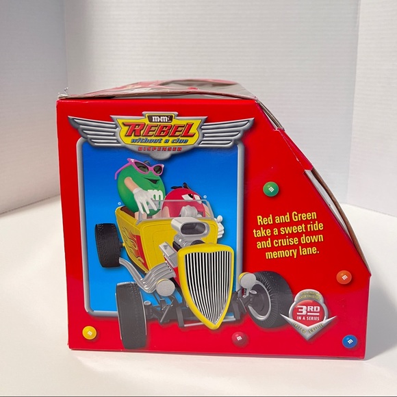 Vintage M&M's Candy Dispenser - Rebel Without A Clue - Yellow - Picture 8 of 9